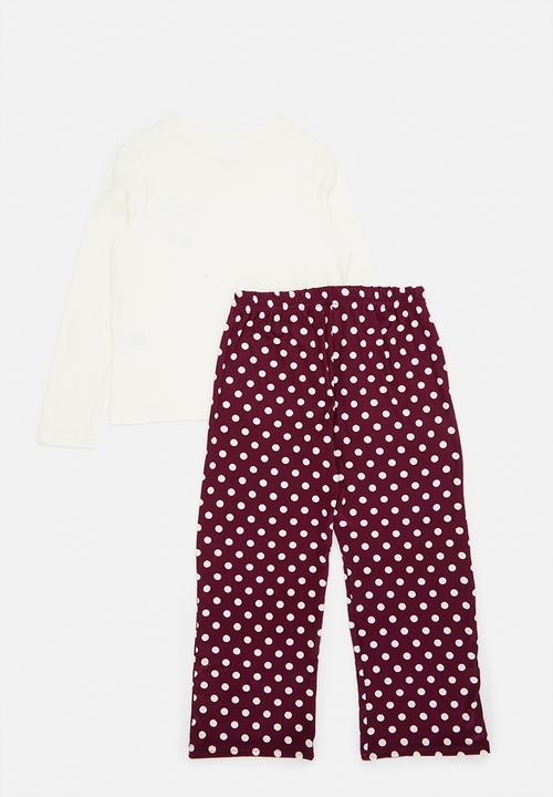 Pop Candy - Pj set- pdf/maroon