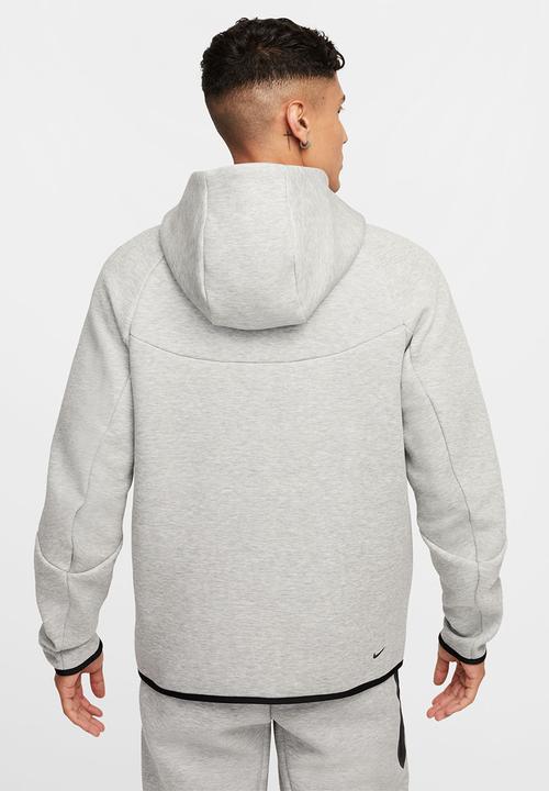 Nike - Tech Men's Full-Zip Windrunner Hoodie- Dk Grey Heather/Black
