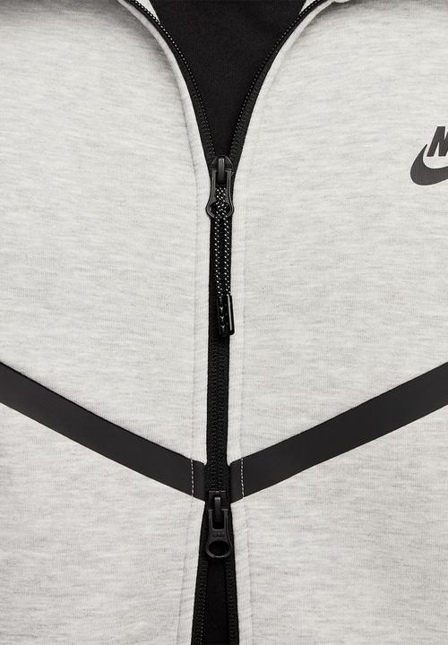 Nike - Tech Men's Full-Zip Windrunner Hoodie- Dk Grey Heather/Black