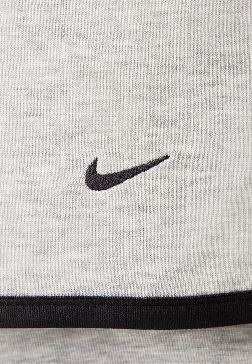 Nike - Tech Men's Full-Zip Windrunner Hoodie- Dk Grey Heather/Black
