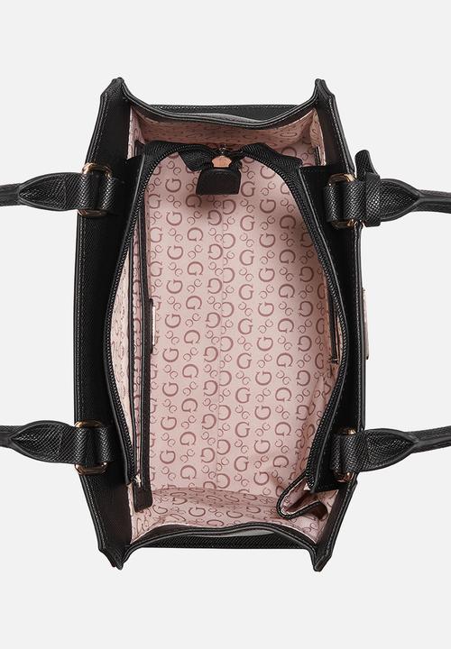 GUESS - Cassian satchel tote bag - black