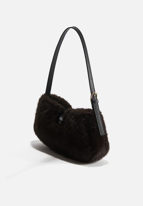 H&M - Fluffy shoulder bag - dark brown
