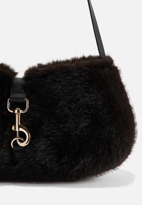 H&M - Fluffy shoulder bag - dark brown