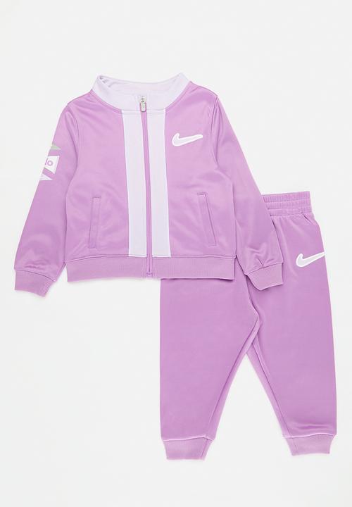 nike velour tracksuit pink