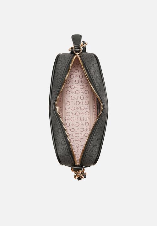 GUESS - Devlon camera crossbody bag - coal