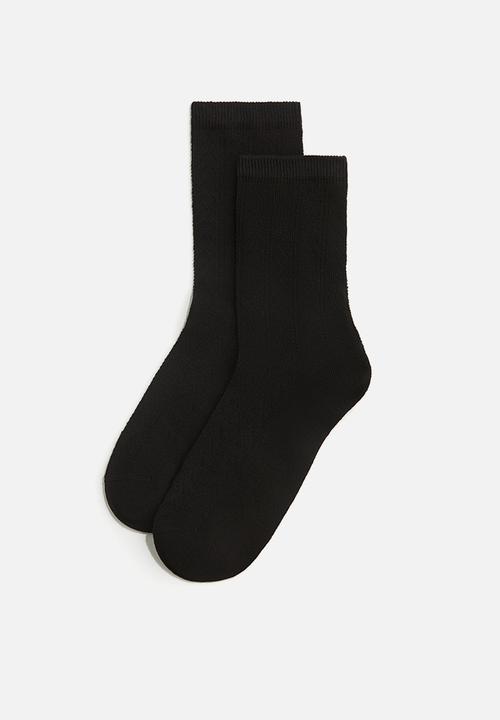 H&M - 5-Pack socks - black pointelle