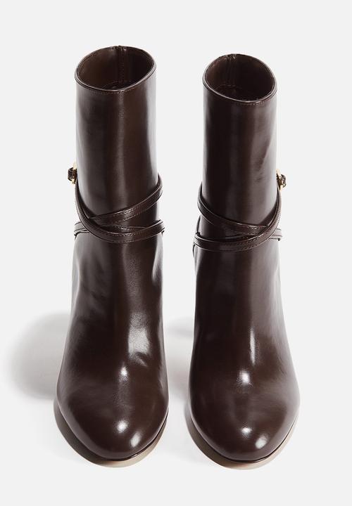 H&M - Heeled ankle boots - dark brown