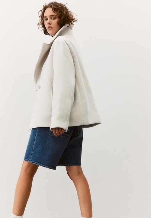 H&M - Short pea coat - light beige