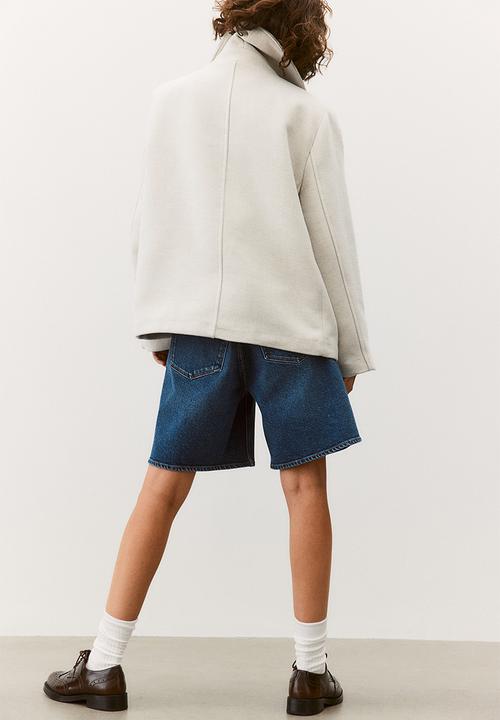 H&M - Short pea coat - light beige