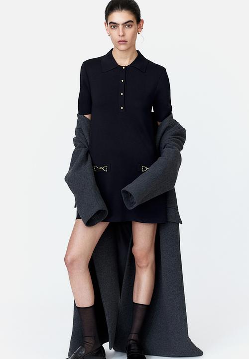 H&M - Collared dress - navy blue