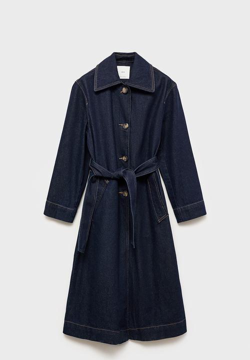 MANGO - Trenchcoat Amelia - Open Blue