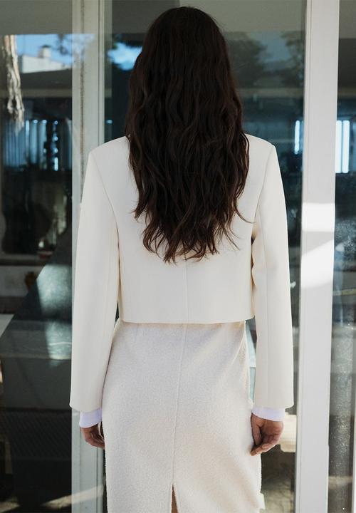MANGO - Jacket Denver - Light Beige