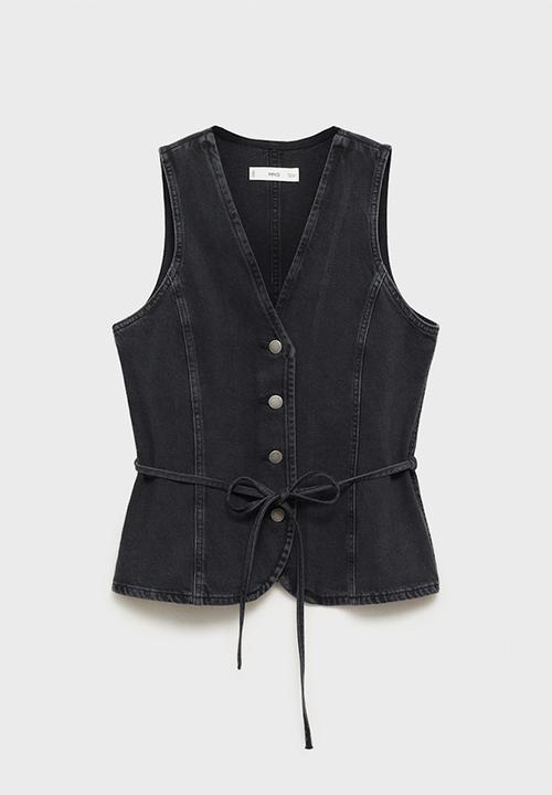 MANGO - Vest Daphne - Open Gray