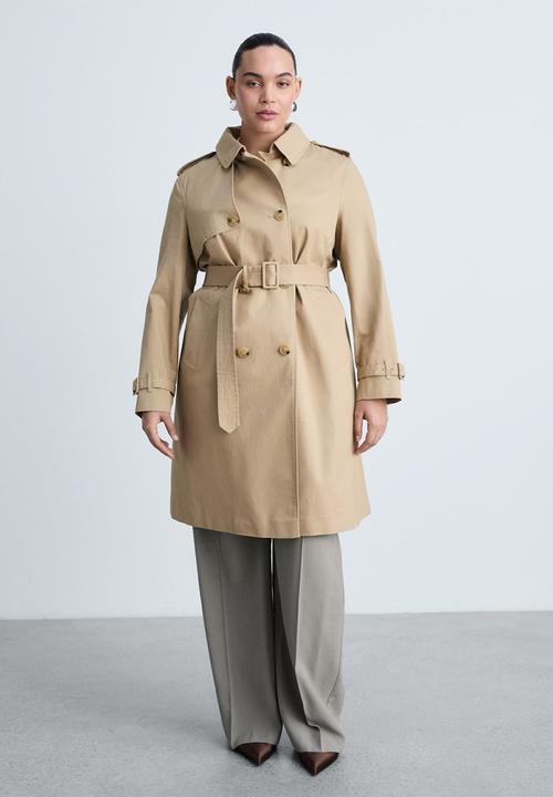 MANGO - Trench Coat Polana - Light Beige