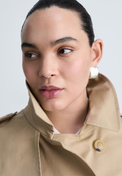 MANGO - Trench Coat Polana - Light Beige