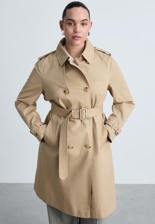 MANGO - Trench Coat Polana - Light Beige