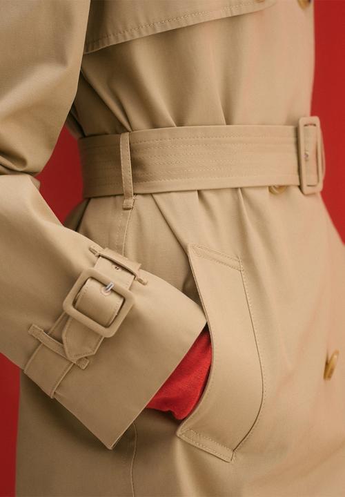 MANGO - Trench Coat Polana - Light Beige