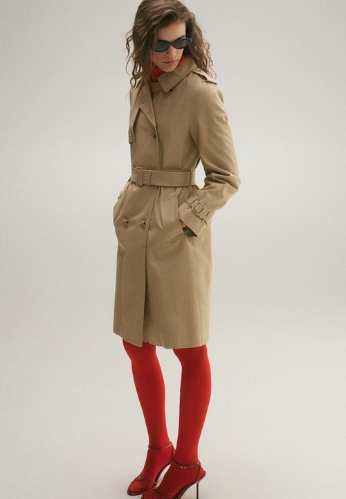 MANGO - Trench Coat Polana - Light Beige