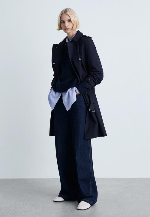 MANGO - Trenchcoat Polana - Navy