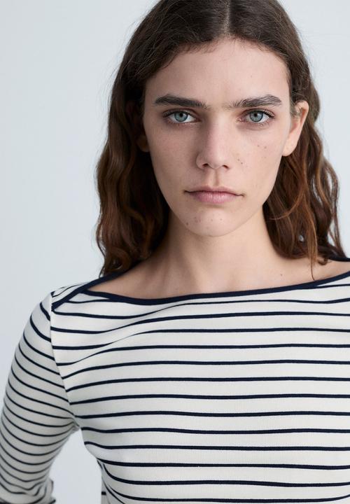 MANGO - T-Shirt Frenchi - Natural