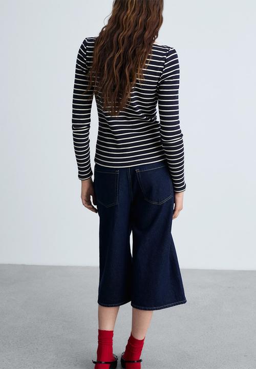 MANGO - T-Shirt Frenchi - Navy