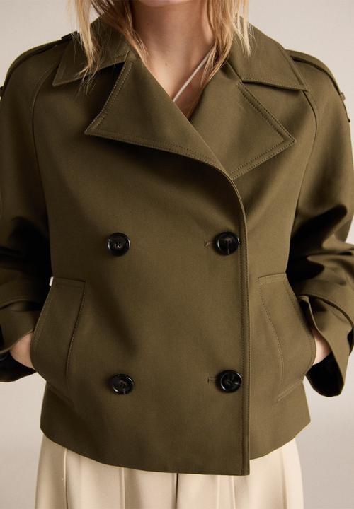 MANGO - Jacket Habana - Beige/Khaki