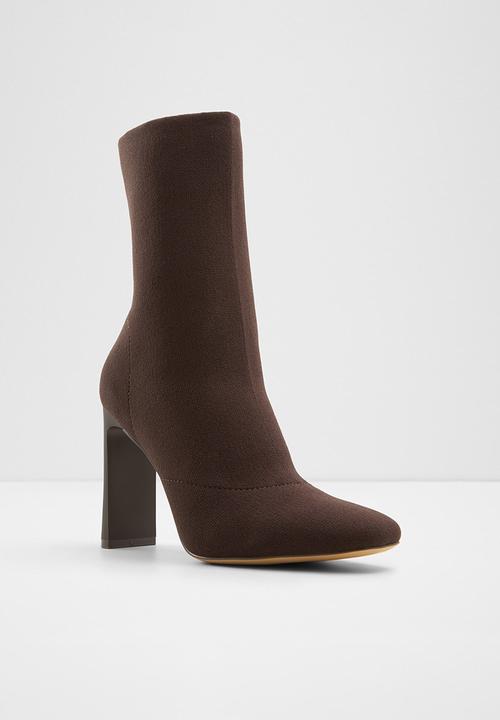 ALDO - Faelora Sock Boot - Brown Overflow