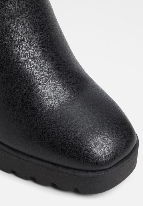 ALDO - Marrgo Ankle Boot - Black Leather