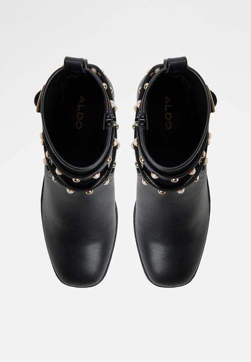 ALDO - Marrgo Ankle Boot - Black Leather