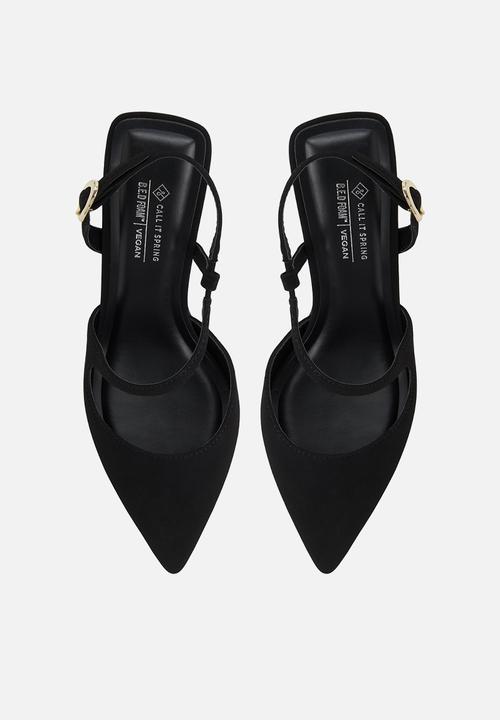 Call It Spring - Novaah closed toe slingback - black