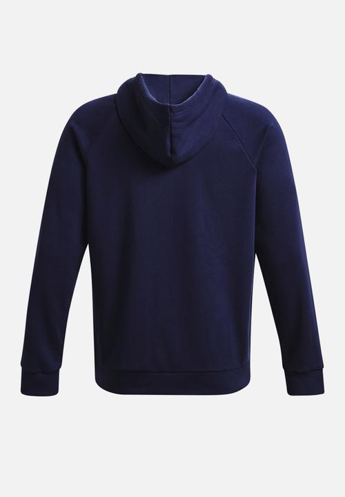 Under Armour -  UA Rival Fleece Logo Hoodie - Midnight Navy & White