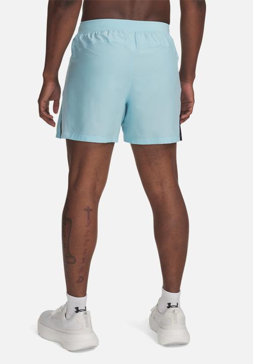 Under Armour - UA Launch 5inch Shorts-  Blue stream / midnight navy / reflec