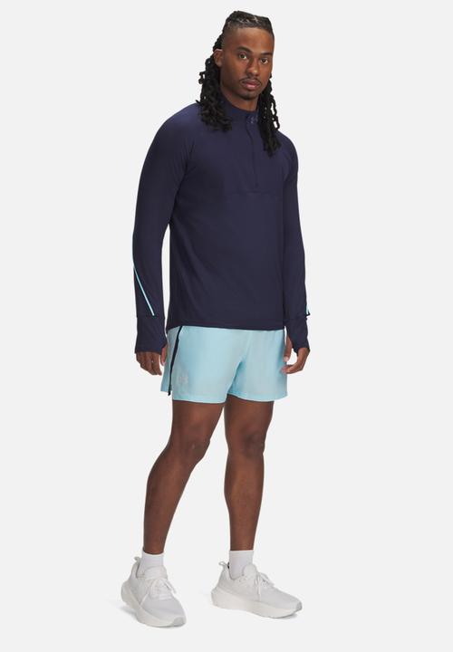Under Armour - UA Launch 5inch Shorts-  Blue stream / midnight navy / reflec