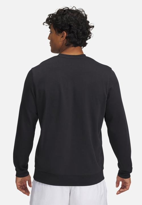 Under Armour - UA Rival Terry Logo Crew Q2 - Black / Castlerock / White