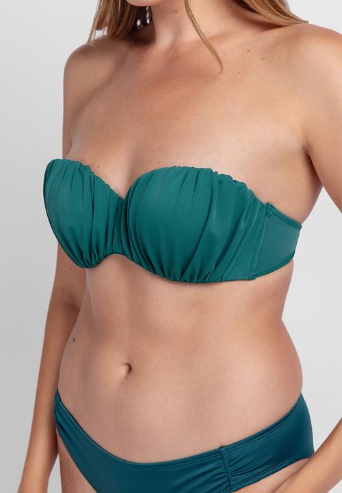 DORINA - Mali light padded bandeau - green