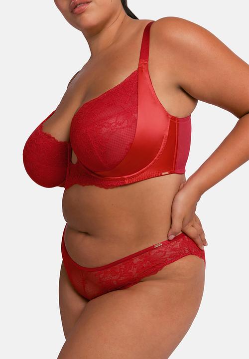 DORINA - Plus Alexa non padded wired bra - red