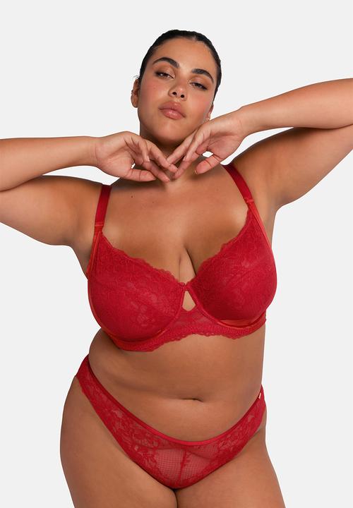 DORINA - Plus Alexa non padded wired bra - red
