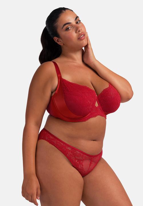 DORINA - Plus Alexa non padded wired bra - red