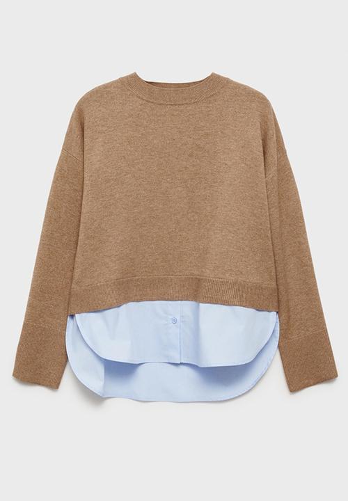 MANGO - Sweater Garance - Mid-Beige