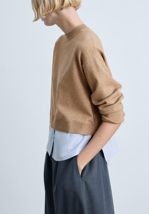 MANGO - Sweater Garance - Mid-Beige