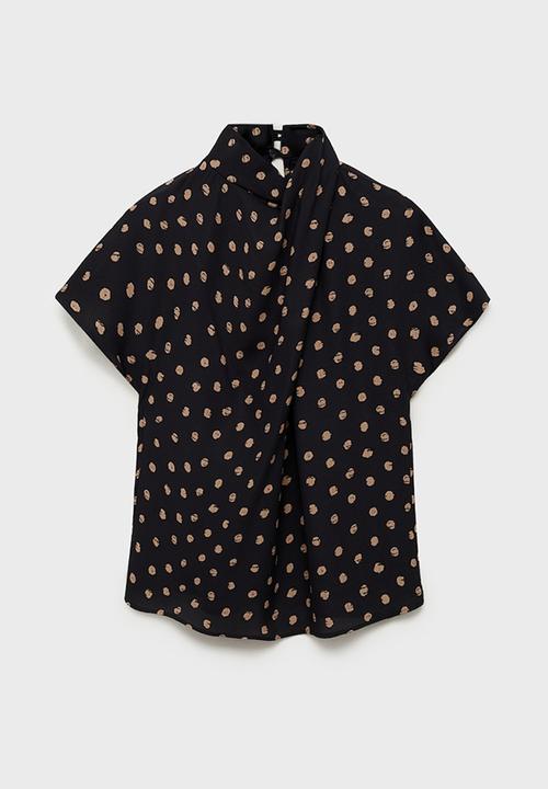 MANGO - Blouse Tody - Black