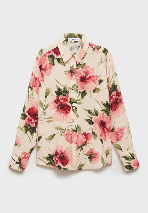 MANGO - Shirt New - Light Beige