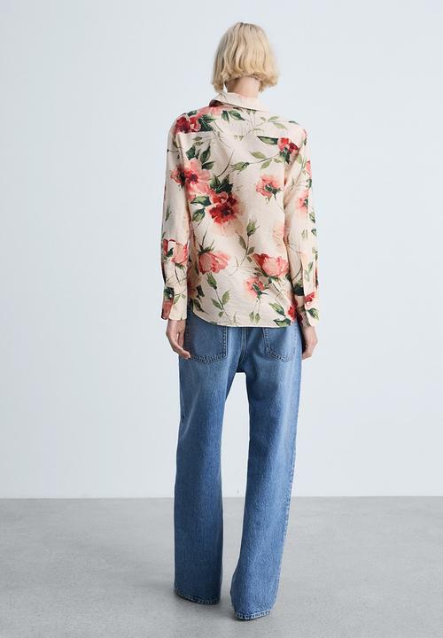 MANGO - Shirt New - Light Beige