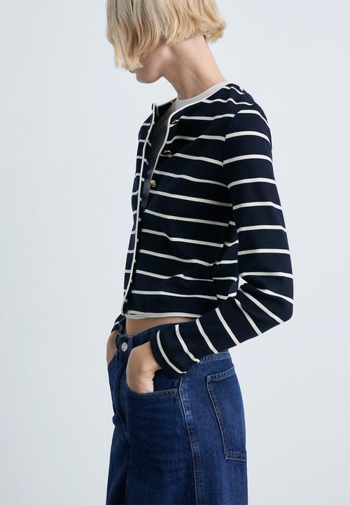 MANGO - Cardigan Porto - Navy