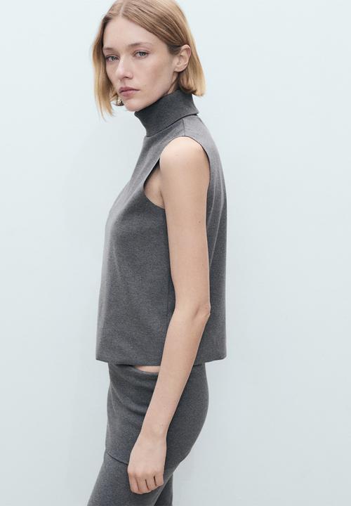 MANGO - Top Lea - Gray