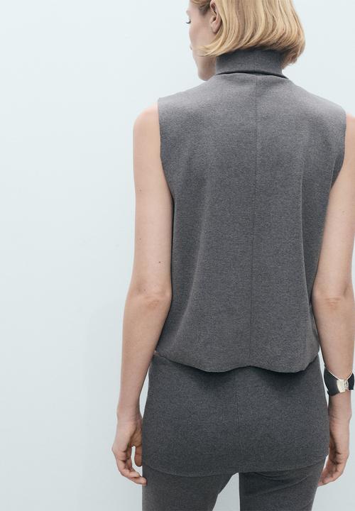 MANGO - Top Lea - Gray
