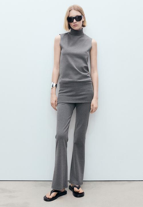 MANGO - Top Lea - Gray