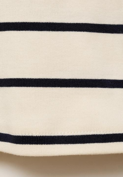MANGO - T-Shirt Rayito - Light Beige