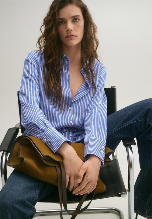 MANGO - Shirt Nina - Medium Blue