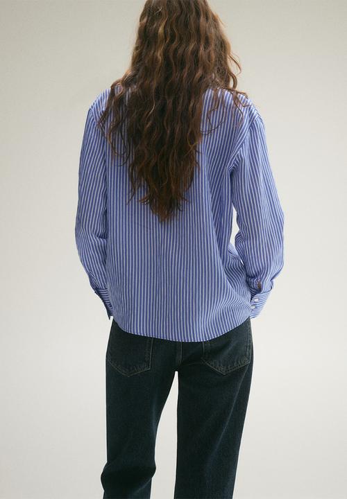 MANGO - Shirt Nina - Medium Blue